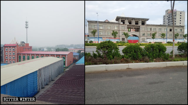 La True Jesus Church del borgo di Caidu prima e dopo la demolizione