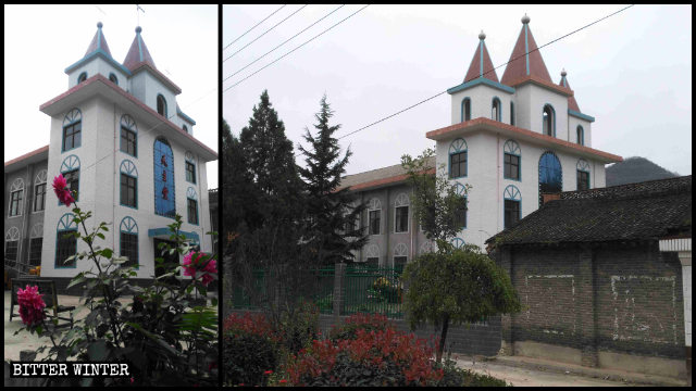 La chiesa del villaggio di Guchuan
