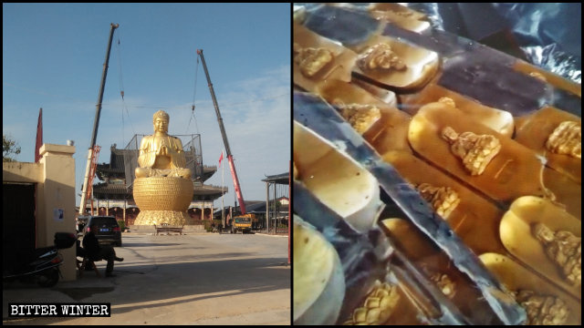 La statua del Buddha del tempio Dafo