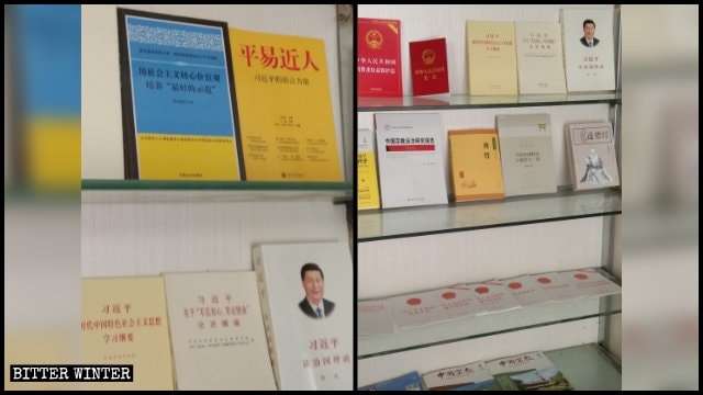 Libri che promuovono i discorsi di Xi Jinping