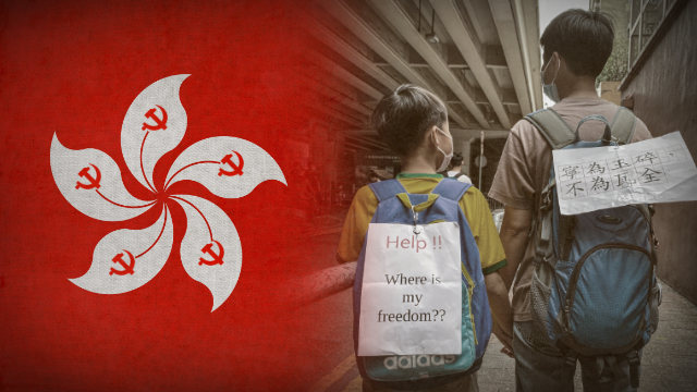 il PCC sottopone i giovani di Hong Kong