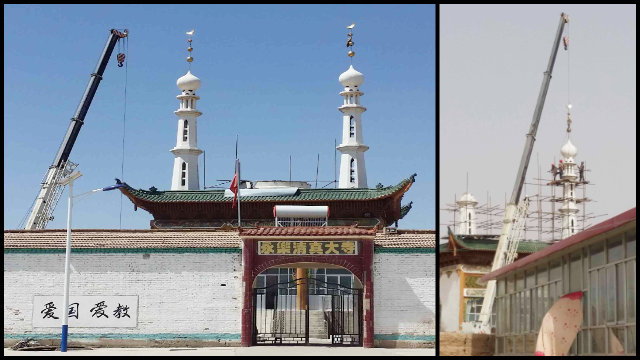 la cupola e i minareti della moschea Yongle