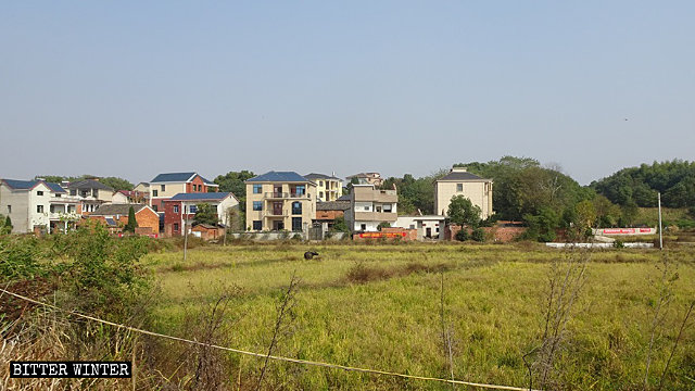 Il villaggio di Longtouli prima che il governo decidesse di distruggerlo