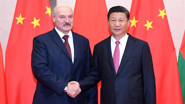 Xi Jinping e il presidente bielorusso Lukashenko