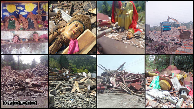 Molti templi sono stati distrutti