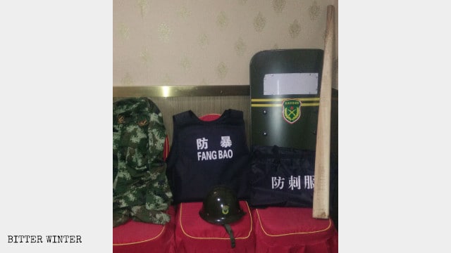 Abbigliamento speciale utilizzato nell’addestramento "anti-terrorismo"