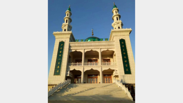 L'aspetto originale della grande moschea Wujiawan prima delle modifiche