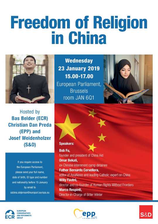 libertà religiosa in Cina Bruxelles