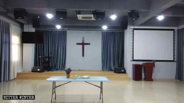 La sala per le assemblee della Chengguang Church nel distretto di Xiang'an della città di Xiamen