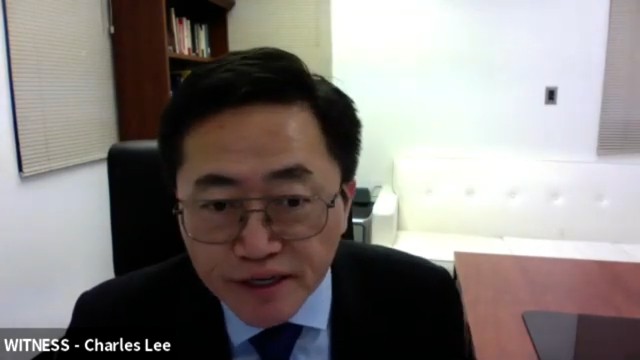Il dottor Charles Lee, a capo della World Organization to Investigate the Persecution of Falun Gong