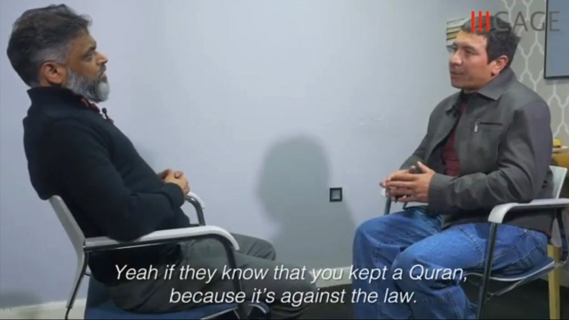 Khalil Mahmut, ex detenuto a Guantanamo, intervistato da Moazzam Begg, responsabile delle relazioni pubbliche del CAGE