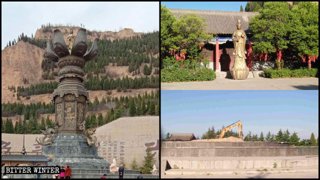 La statua di Guanyin è stata abbattuta a maggio