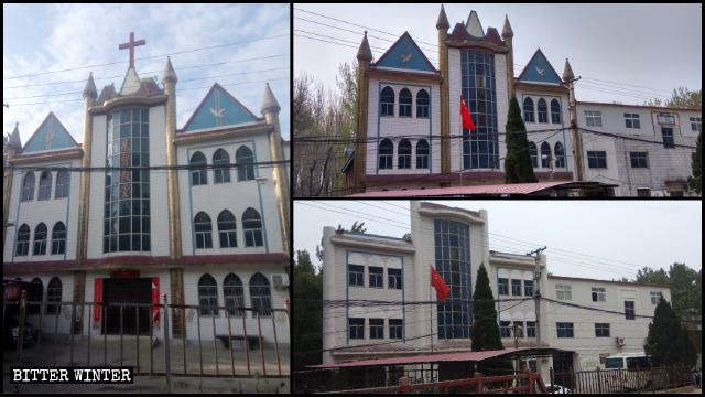 Lo stile della chiesa delle Tre Autonomie nel borgo di Liuquan è stato trasformato, rendendolo più cinese