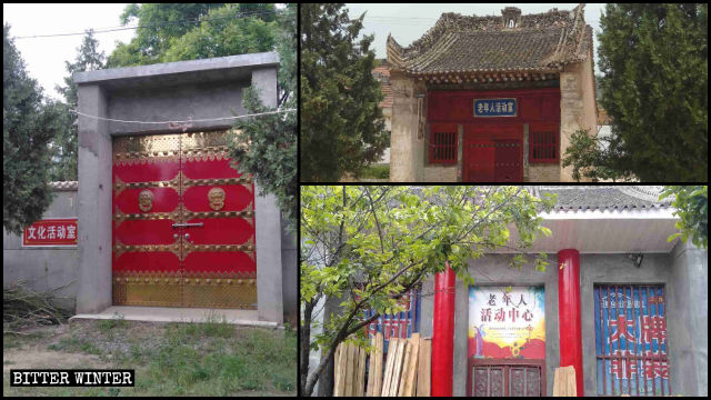 I templi nella città di Fengming sono stati convertiti in centri di attività culturali e centri di attività per anziani
