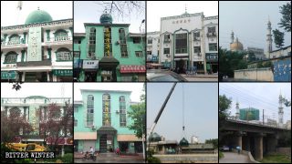 Le cupole di diverse moschee nel distretto hui Chanhe a Luoyang sono state smantellate