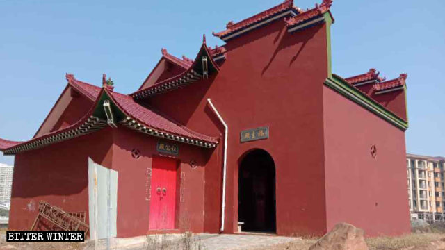 L'aspetto originario del tempio Fuzhu del villaggio di Chaoxian