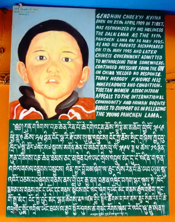 Poster di sostegno del vero Panchen Lama (credit)