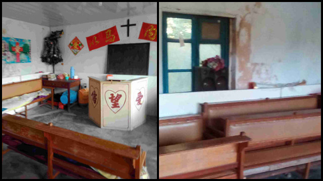 Una sala per riunioni delle Tre Autonomie del borgo di Jiuliancheng, nella giurisdizione della città di Dandong, nel Liaoning, è stata chiusa