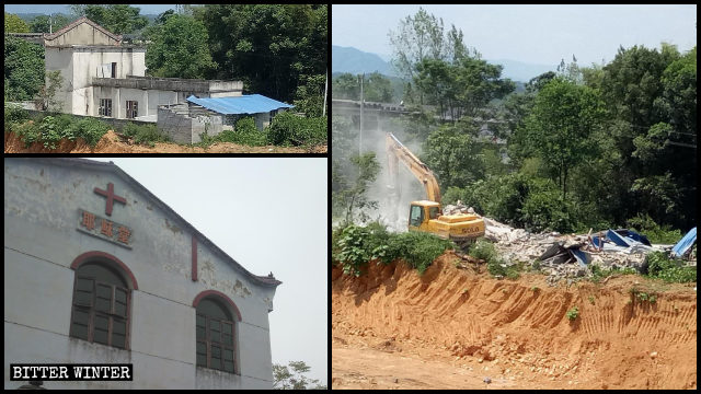 La chiesa di Hangkou è stata demolita il 5 agosto.