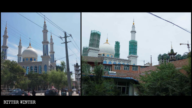 La Grande moschea Mochuan, nel borgo di Hanji, nella contea di Linxia, è stata “sinizzata”