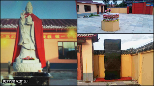 La statua della Guanyin nella città di Jiahoe è stata rimossa in maggio