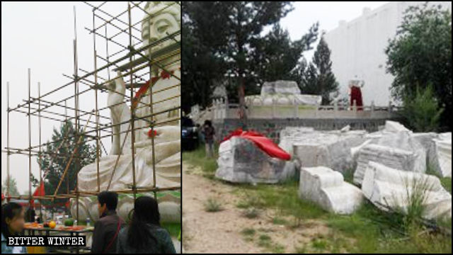 La statua della Guanyin a Datong nello Shanxi è stata demolita per salvare il tempio