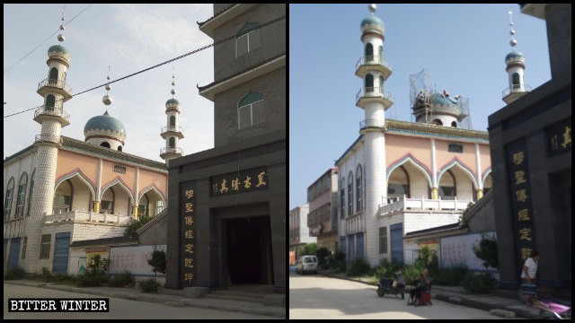 Rimossi i simboli islamici della moschea di Beiwudu