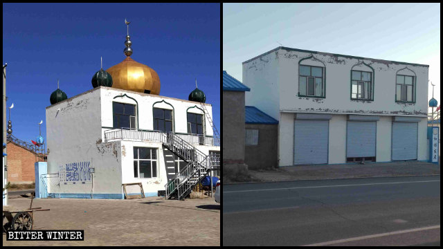 La cupola e altri simboli islamici sono stati rimossi da una moschea di Xilinhot