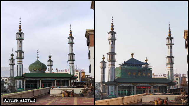 Moschea Zhongjie nella città di Shizuishan
