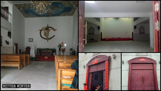 La chiesa del villaggio di Xiahuang è stata svuotata