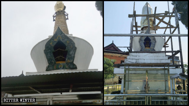 Lo stupa buddhista tibetano di Yichun è stato rettificato evitarne la demolizione