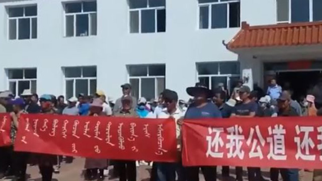 Proteste dei pastori a Lindong