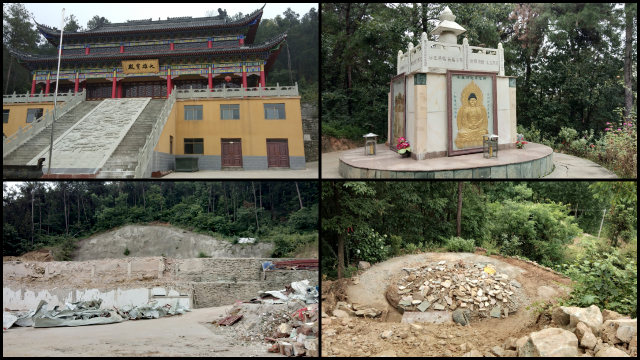 Il tempio Taishan della città di Shiyan è stato raso al suolo