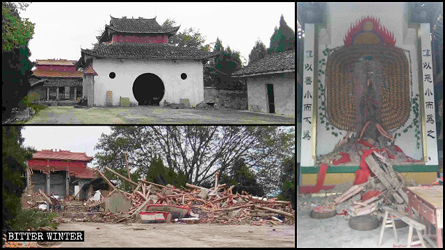 Il tempio di monte Qinglong è stato demolito